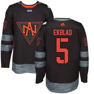 Herren Team North America #5 Aaron Ekblad Authentic Schwarz Auswärts 2016 World Cup